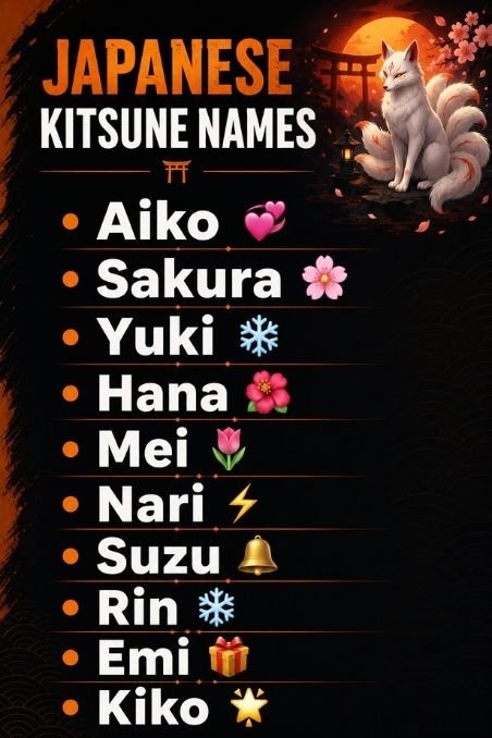 Japanese Kitsune Names