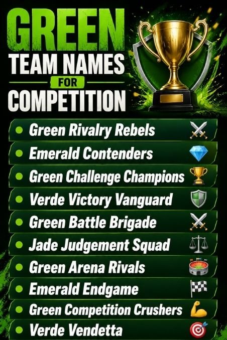 Green Team Names For Competition