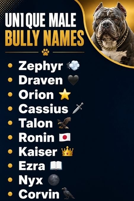 Unique Male Bully Names