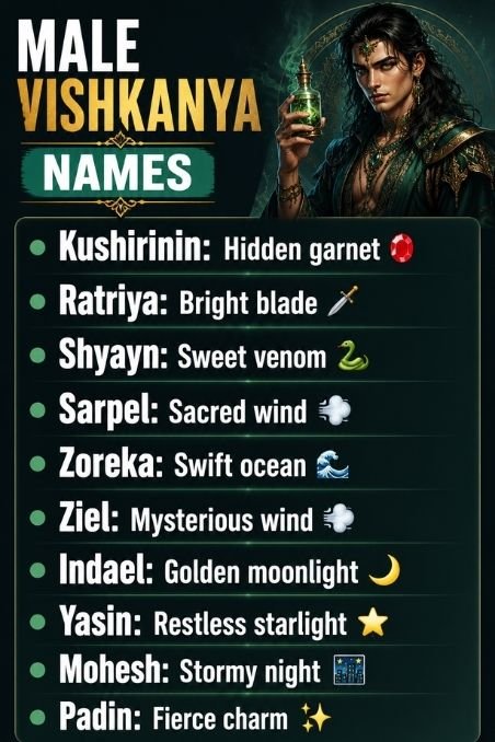 Male Vishkanya Names