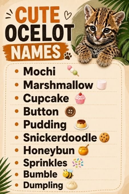 Cute Ocelot Names