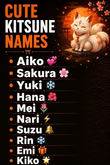 Cute Kitsune Names