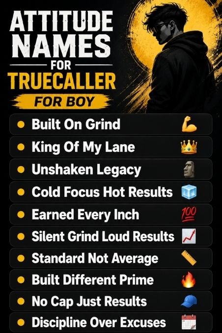 Attitude Names For Truecaller For Boy