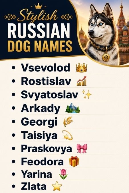 Stylish Russian Dog Names