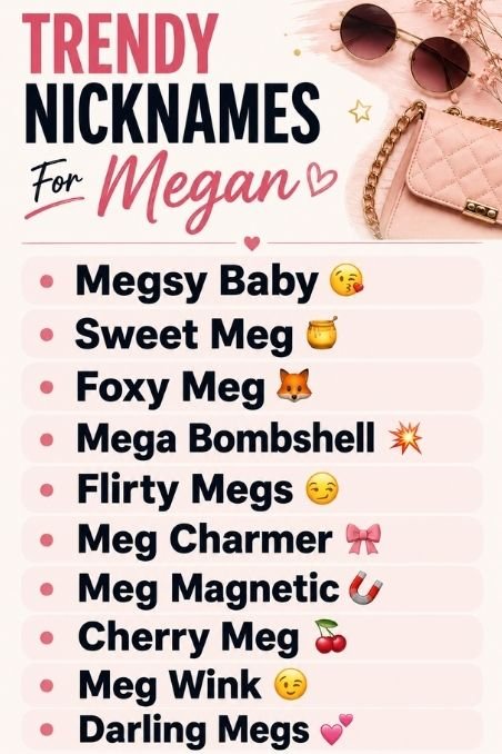 Trendy Nicknames For Megan