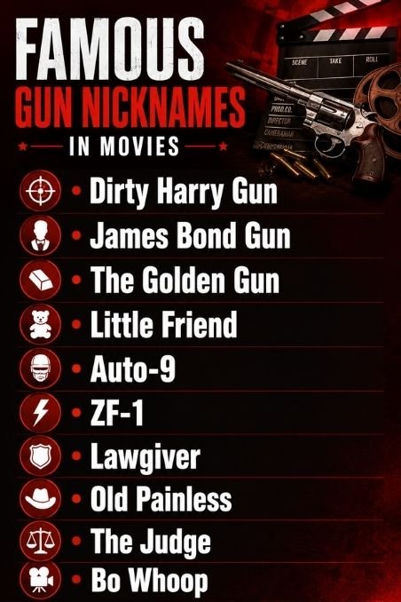 Famous Gun Nicknames In Movies