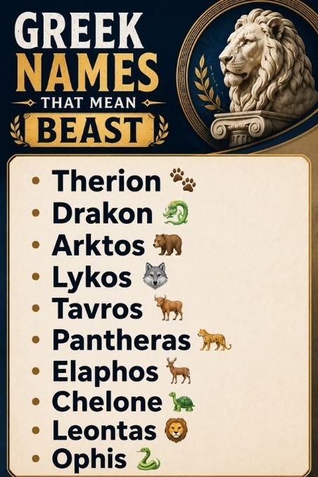 Greek Names That Mean Beast