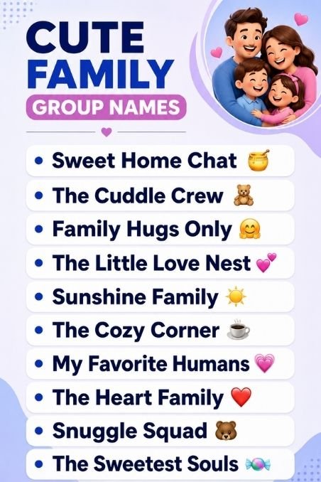Cute Family Group Names