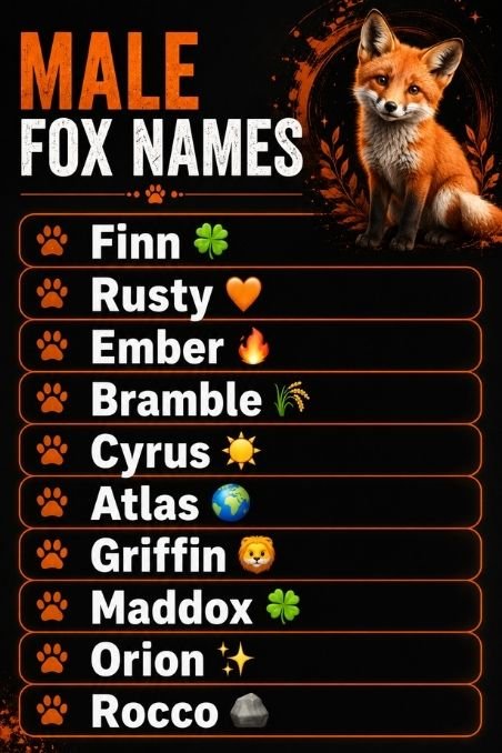 Male Fox Names