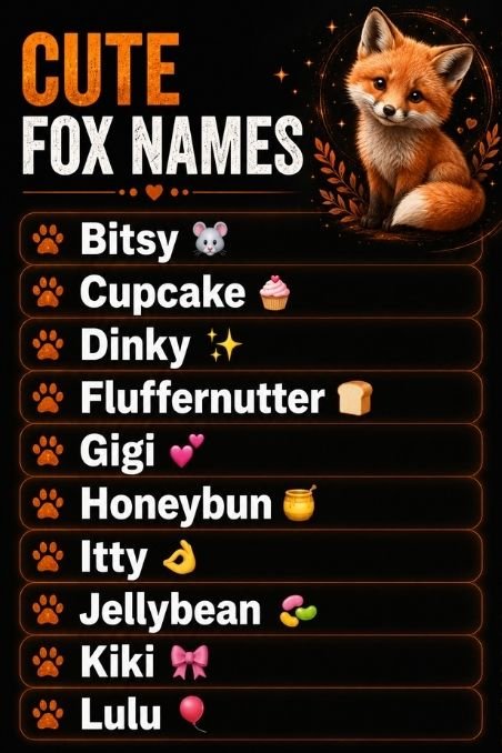 Cute Fox Names