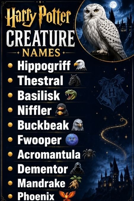 Harry Potter Creature Names