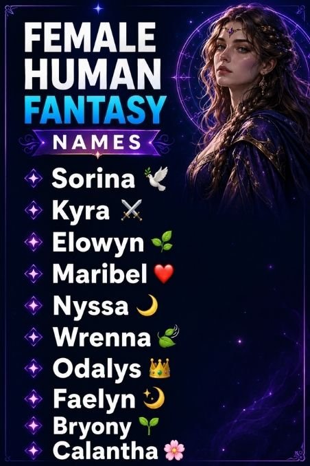 Female Human Fantasy Names