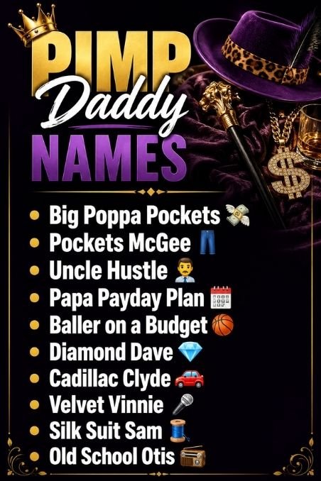 Pimp Daddy Names