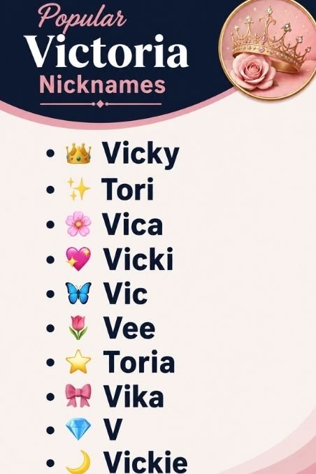 Popular Victoria Nicknames