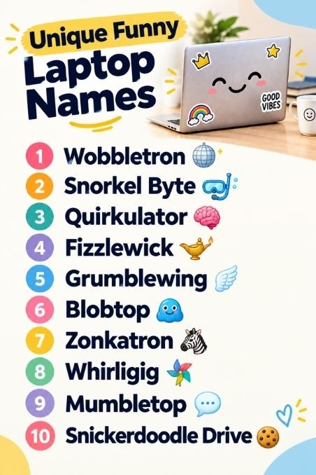 Unique Funny Laptop Names