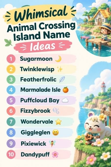Whimsical Animal Crossing Island Name