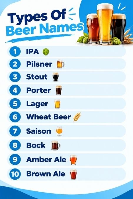 Types Of Beer Names