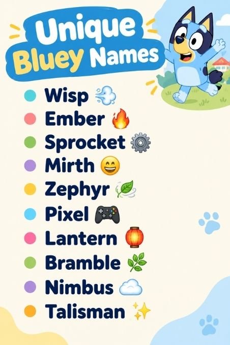 Unique Bluey Names