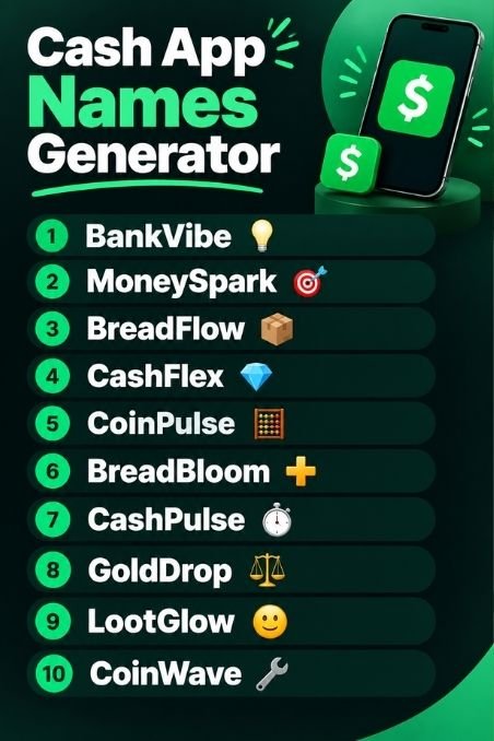 Cash App Names Generator