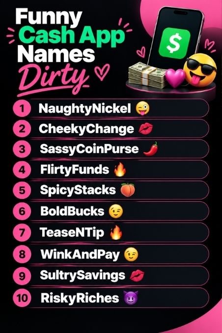 Funny Cash App Names Dirty