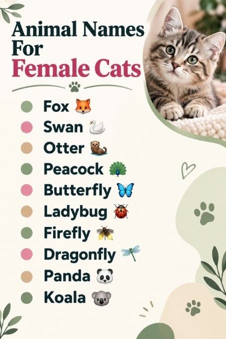 Animal Names For Female Cats