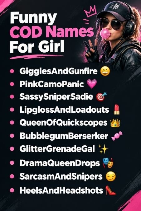Funny Cod Names For Girl