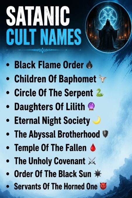 Satanic Cult Names