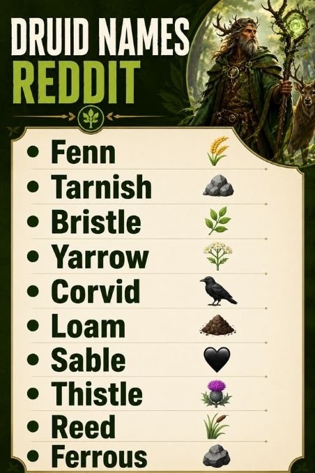 Druid Names Reddit