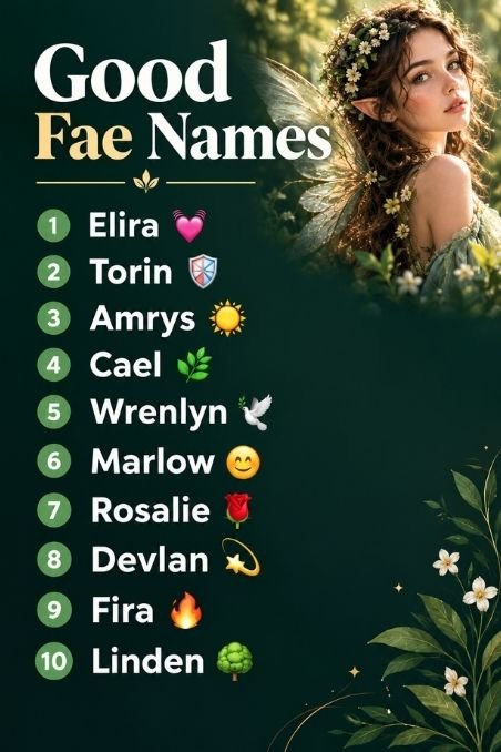Good Fae Names