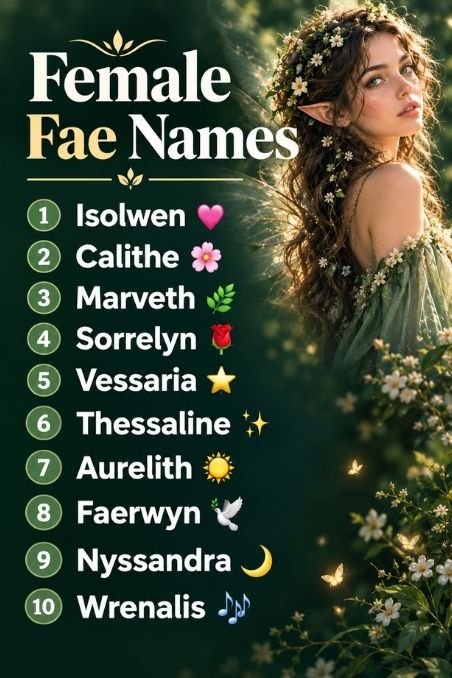 Female Fae Names
