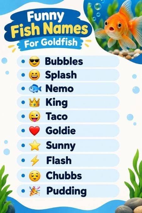 Funny Fish Names For Goldfish