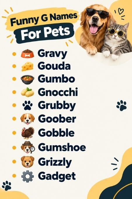 Funny G Names For Pets