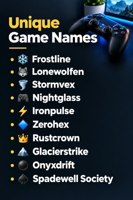 Unique Game Names