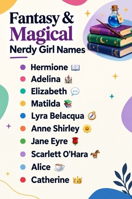 Fantasy & Magical Nerdy Girl Names