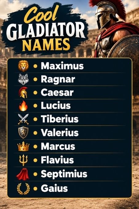 Cool Gladiator Names