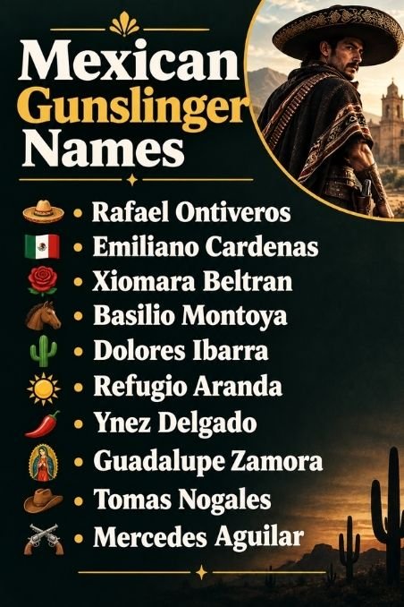 Mexican Gunslinger Names