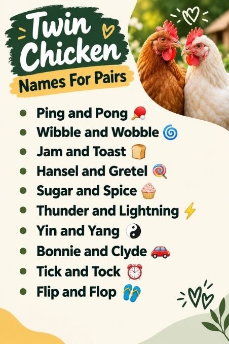 Twin Chicken Names For Pairs