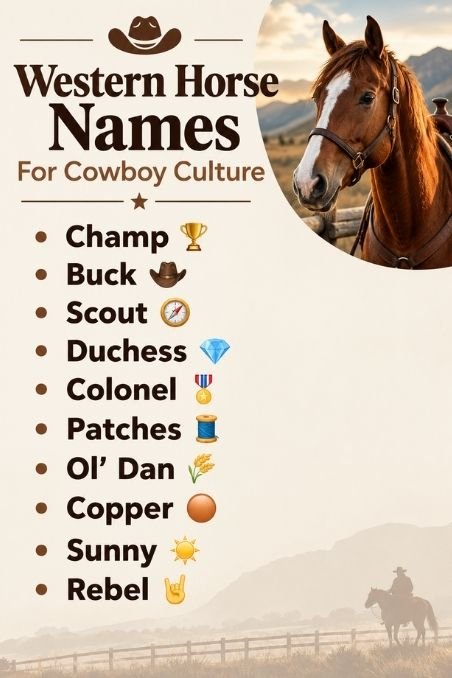 Western Horse Names For Cowboy Culture