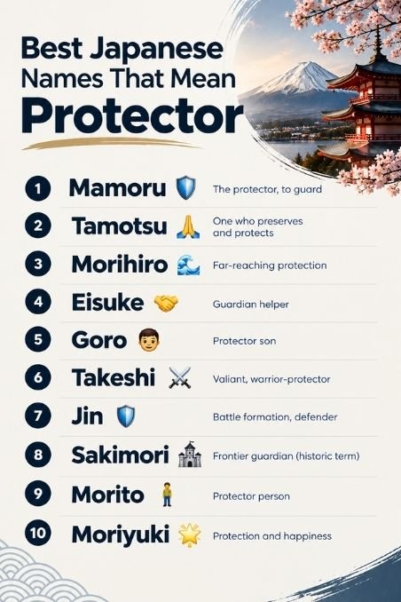 Best Japanese Names That Mean Protector