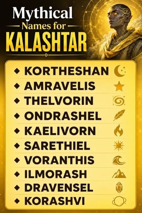 Mythical Names for Kalashtar