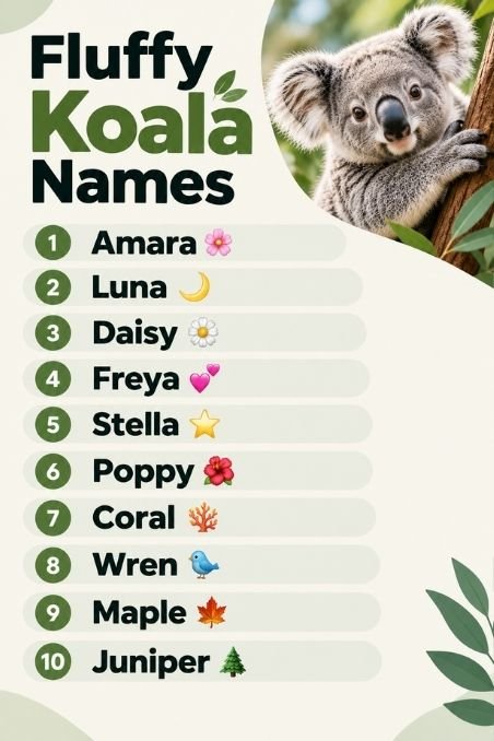 Fluffy Koala Names