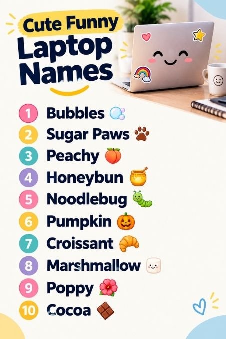 Cute Funny Laptop Names