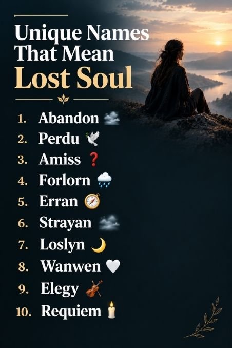 Unique Names That Mean Lost Soul