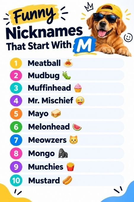 Funny Nicknames That Start With M
