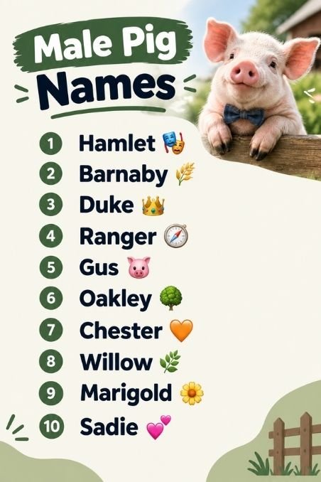 Male Pig Names