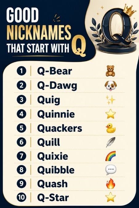 Good Nicknames That Start With Q