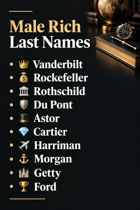 Male Rich Last Names