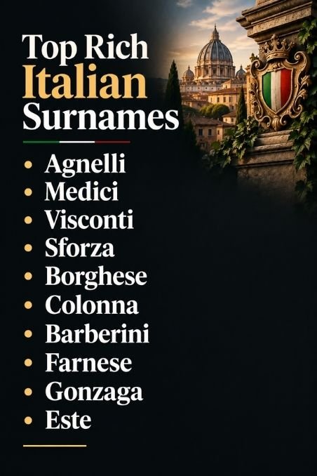 Top Rich Italian Surnames
