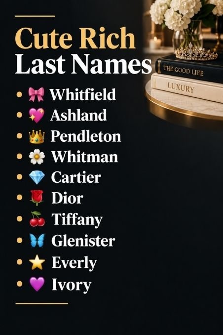 Cute Rich Last Names