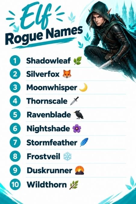 Elf Rogue Names